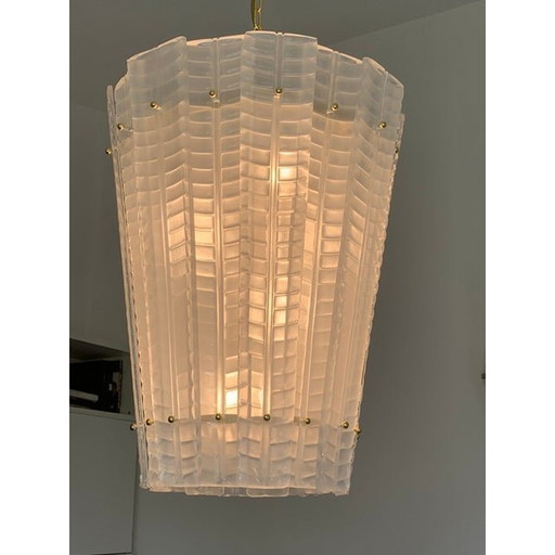 Lanternes suspendues Spoutnik en verre de Murano, style Mazzega - une paire