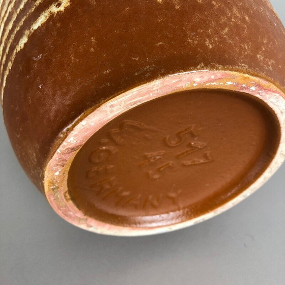 Image 1 of Grand vase de sol vintage en poterie Fat Lava Multi-Color 517-45 par Scheurich, 1970