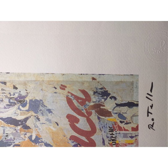 Image 1 of Lithographie vintage "Casablanca" par Domenico Mimmo Rotella, 2010