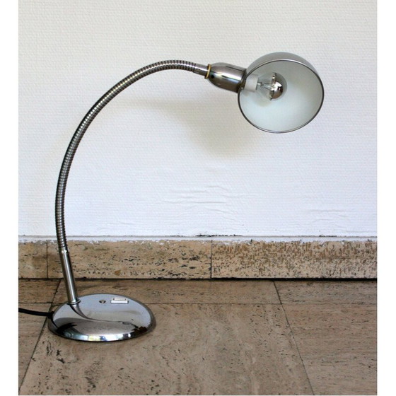 Image 1 of Lampe de bureau vintage chromée, 1950