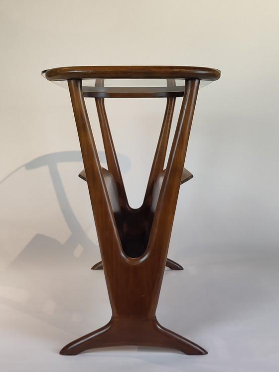 Image 1 of De Ster Geldermalsen Table d'appoint avec porte-revues