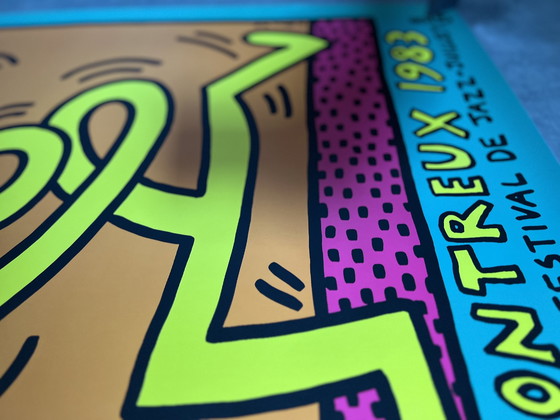 Image 1 of Keith Haring Montreux Jazz Festival Poster Streetart Banksy Warhol Basquiat