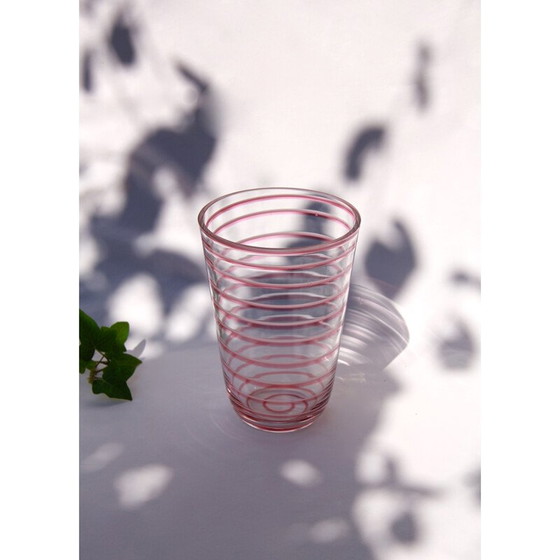 Image 1 of Vase vintage ChupaChups rose de Murano Italie 1970