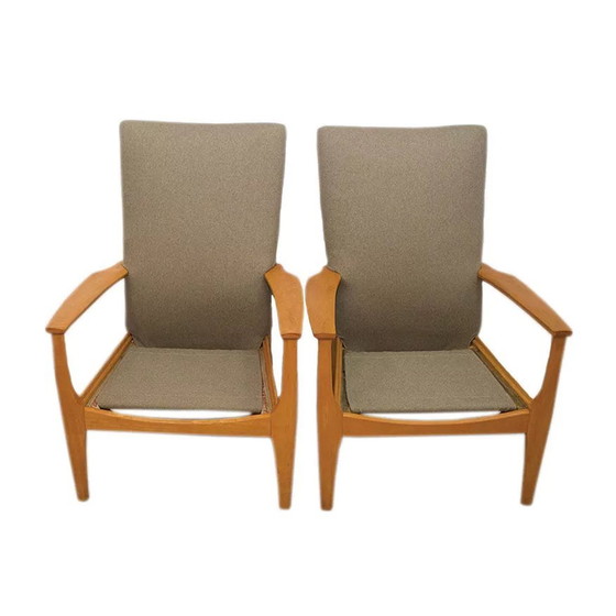 Image 1 of Fauteuils britanniques modèle Pk988/1023 de Parker Knoll, années 1960, ensemble de deux fauteuils
