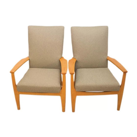 Image 1 of Fauteuils britanniques modèle Pk988/1023 de Parker Knoll, années 1960, ensemble de deux fauteuils