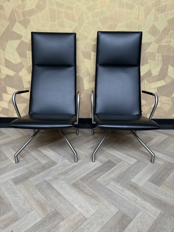 Image 1 of 2X Arco Lay Down Armchair With Hocker