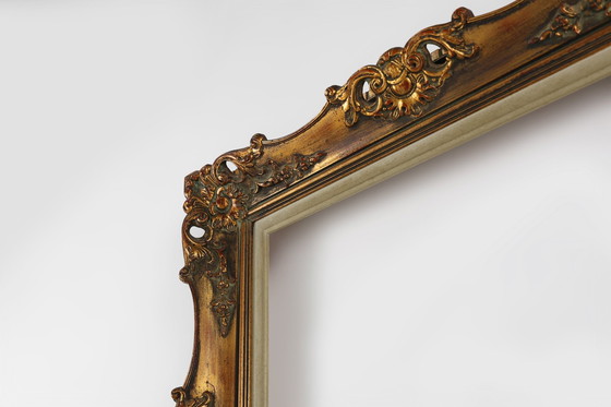 Image 1 of Cadre à peinture en bois doré, Belgique, années 1960