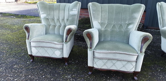 Image 1 of Ensemble canapé rétro vintage classique