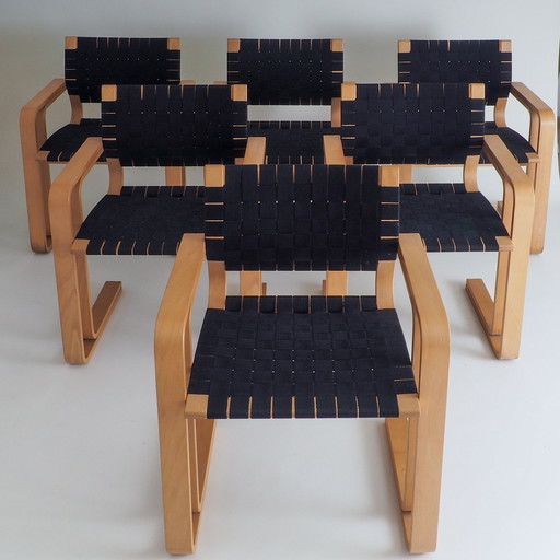 6 Fauteuils tressés modèle 5531 par Rud Thygesen & Johnny Sørensen pour Magnus Olesen