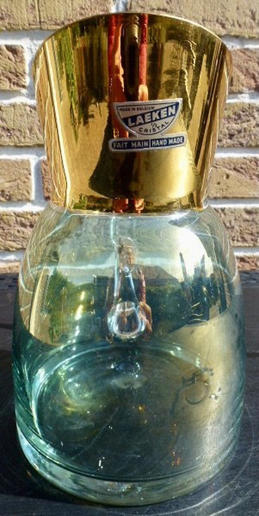 Carafe et vase en cristal de Laeken et Booms