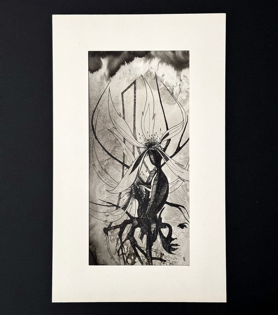 Image 1 of Eugène Eechaut (1928-2019) - Composition surréaliste à l'encre