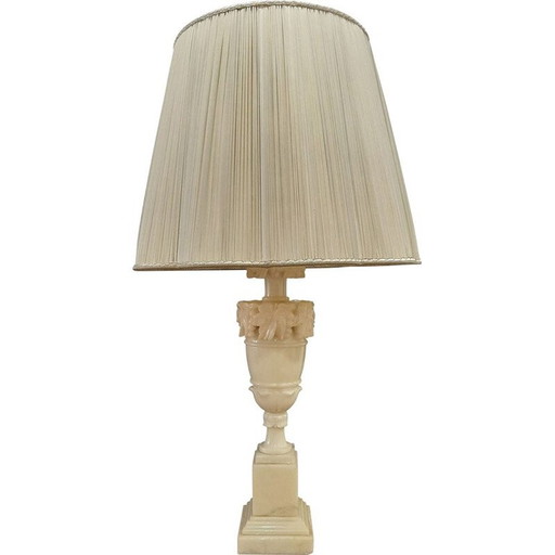 Lampe vintage en albâtre