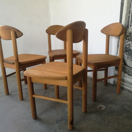 Image 1 of Ensemble de 4 chaises en pin vintage par Rainer Daumiller pour Hirtshals Savværk