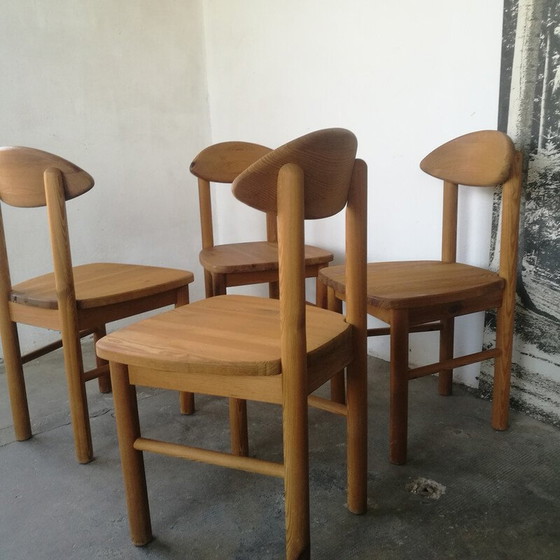 Image 1 of Ensemble de 4 chaises en pin vintage par Rainer Daumiller pour Hirtshals Savværk