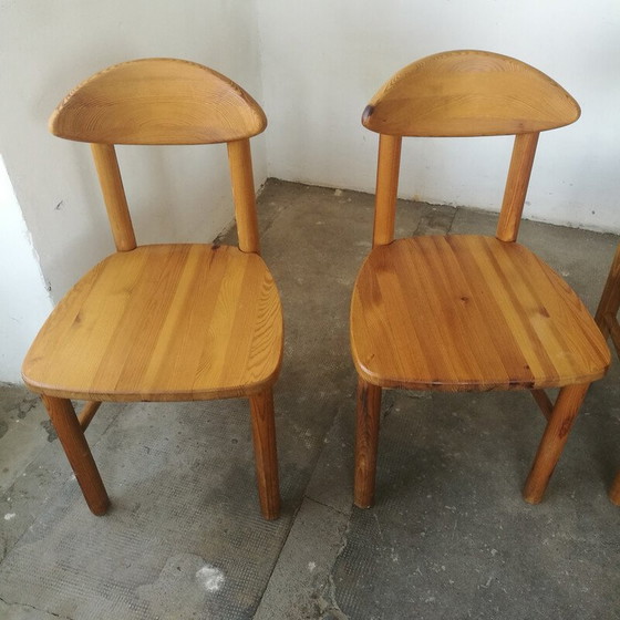 Image 1 of Ensemble de 4 chaises en pin vintage par Rainer Daumiller pour Hirtshals Savværk