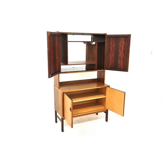 Image 1 of Meuble de bar vintage en palissandre en 2 parties, Suède 1960