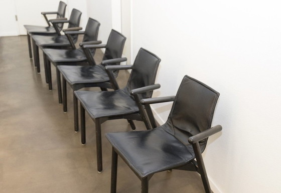 Image 1 of 6x Chaises de salle à manger Cassina Magistretti