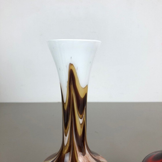 Image 1 of Paire de vases Pop Art par Opaline Florence, Italie, 1970