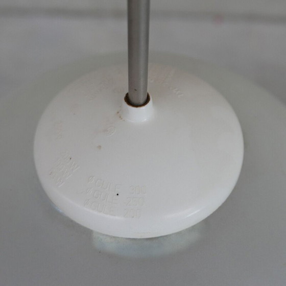 Lampe suspendue vintage en verre bicolore, Belgique – Suspensions, Glass (photo 6 of 11)