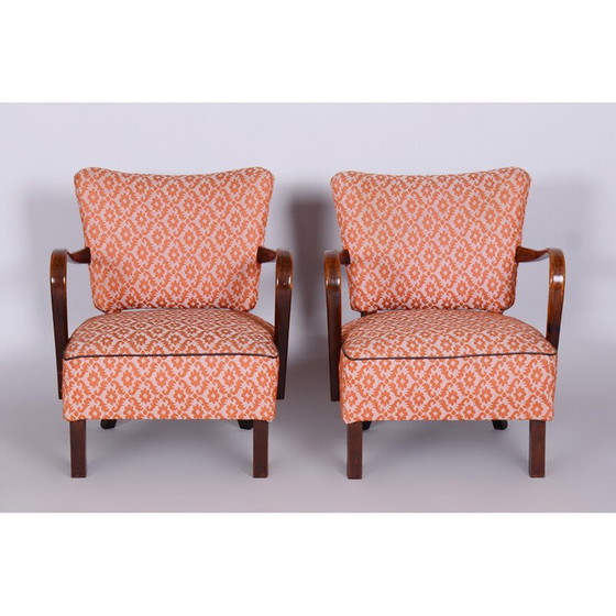 Image 1 of Paire de fauteuils Art Déco en bois de hêtre, années 1930