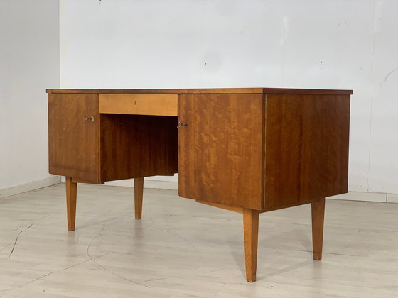 Image 1 of Mid Century bureau table desk vintage