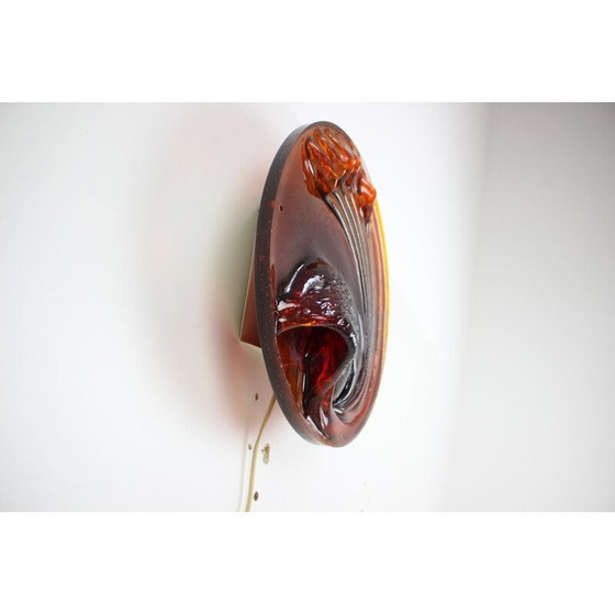 Image 1 of Lampe murale vintage en plastique, tchèque 1960