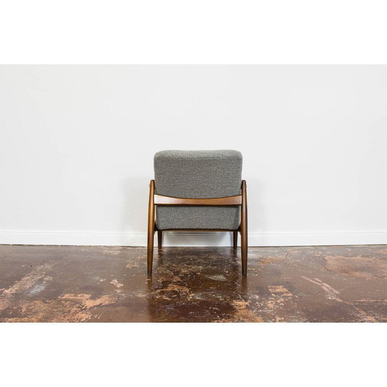 Image 1 of Paire de fauteuils GFM-64 en hêtre massif et tissu par Edmund Homa, Pologne 1960