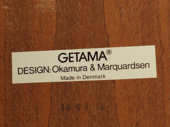 Image 1 of Table en hêtre, Design danois, 1970S, Designer : Takshi Okamura & Erik Marquardsen, Production : Getama