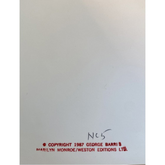 Image 1 of Photographie ancienne de Marilyn Monroe par G. Barris