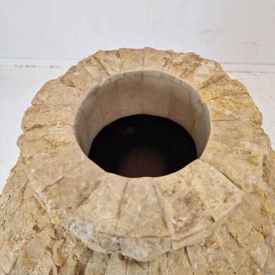 Image 1 of Jardinière vintage en pierre de Mactan, Italie 1980