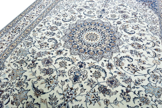 Image 1 of Tapis persan noué à la main Naïn 9 La Avec Soie - 391 X 290 cm