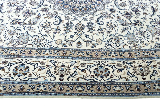 Image 1 of Tapis persan noué à la main Naïn 9 La Avec Soie - 391 X 290 cm