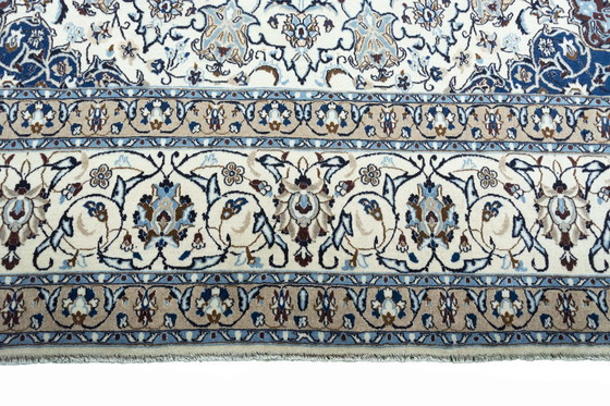 Image 1 of Tapis persan noué à la main Naïn 9 La Avec Soie - 391 X 290 cm