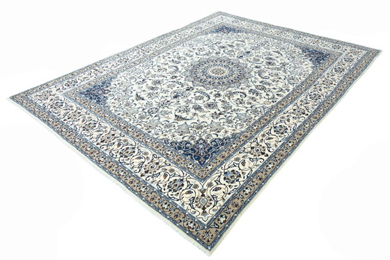 Image 1 of Tapis persan noué à la main Naïn 9 La Avec Soie - 391 X 290 cm