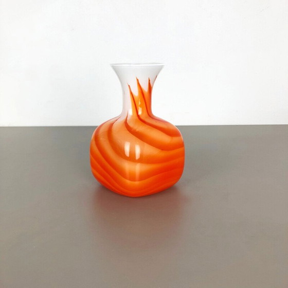 Image 1 of Grand vase vintage Pop Art Opaline Florence 1970