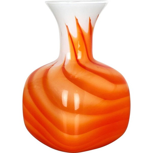 Grand vase vintage Pop Art Opaline Florence 1970