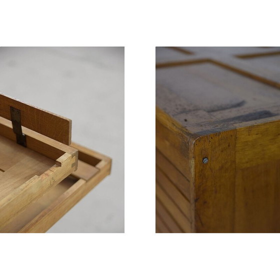 Image 1 of Classeur vintage en chêne avec plusieurs tiroirs, 1930