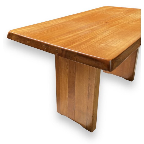 Image 1 of Vintage T14 Table en bois d'orme par Pierre Chapo, 1960