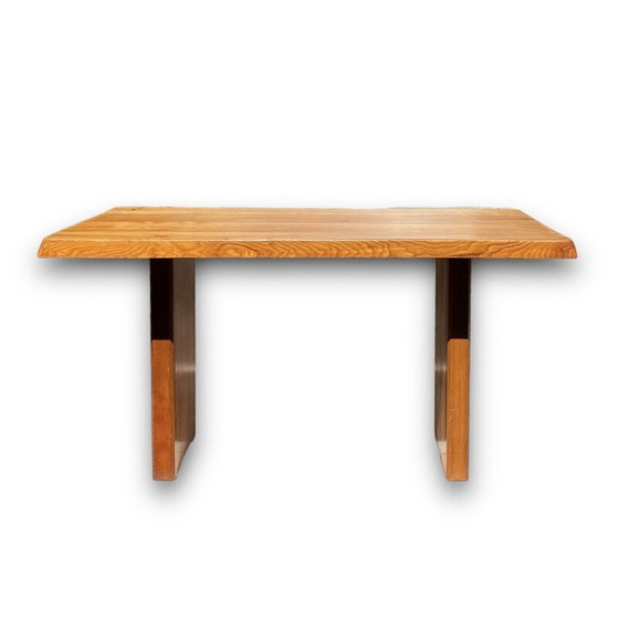 Image 1 of Vintage T14 Table en bois d'orme par Pierre Chapo, 1960
