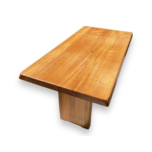 Vintage T14 Table en bois d'orme par Pierre Chapo, 1960