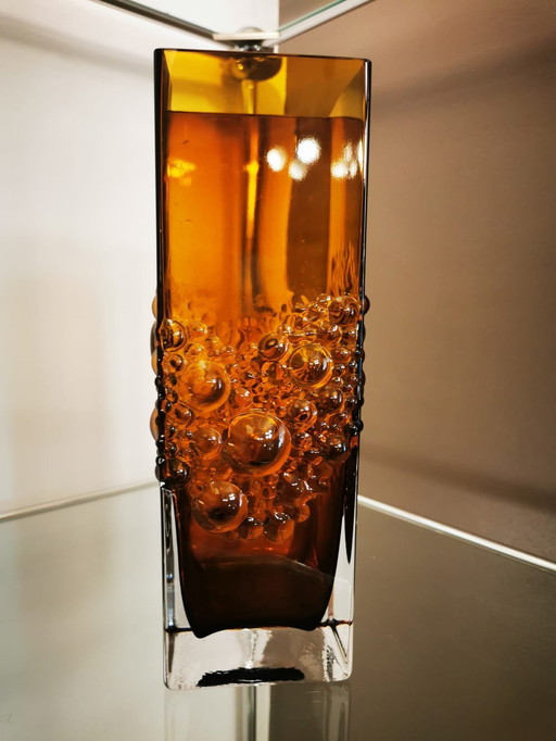 Vase Finlandais En Verre Par Tamara Aladin Pour Riihimaki / Riihimaen