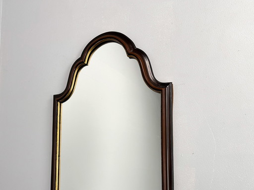 Miroir en bois vintage | Miroir festonné suspendu au mur