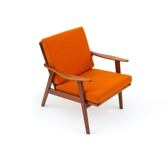 Image 1 of Fauteuil scandinave vintage en teck et laine, 1960s