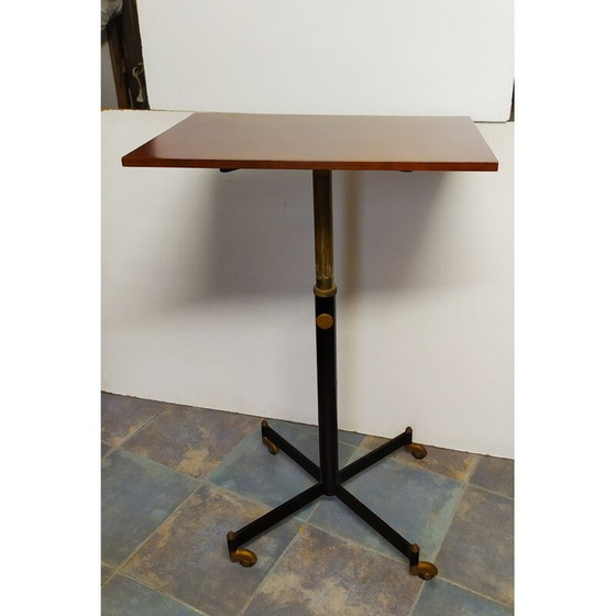 Image 1 of Table d'appoint vintage à roulettes par Ignazio Gardella pour Azucena, 1950