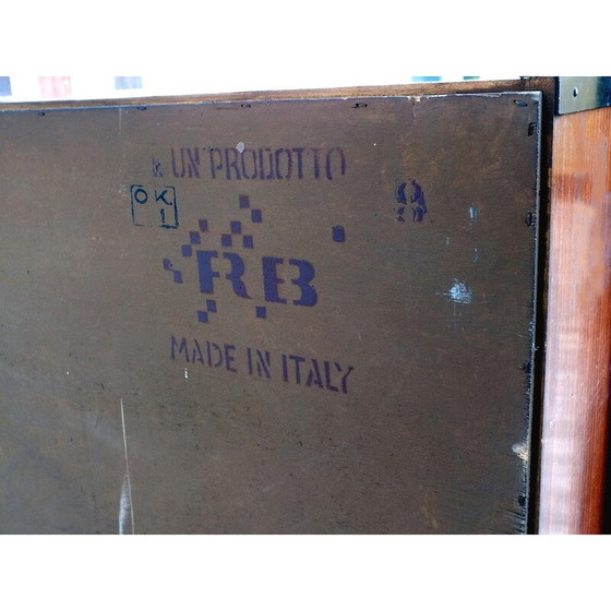 Image 1 of Meuble mural vintage en teck pour Rb Italy, Italie 1950