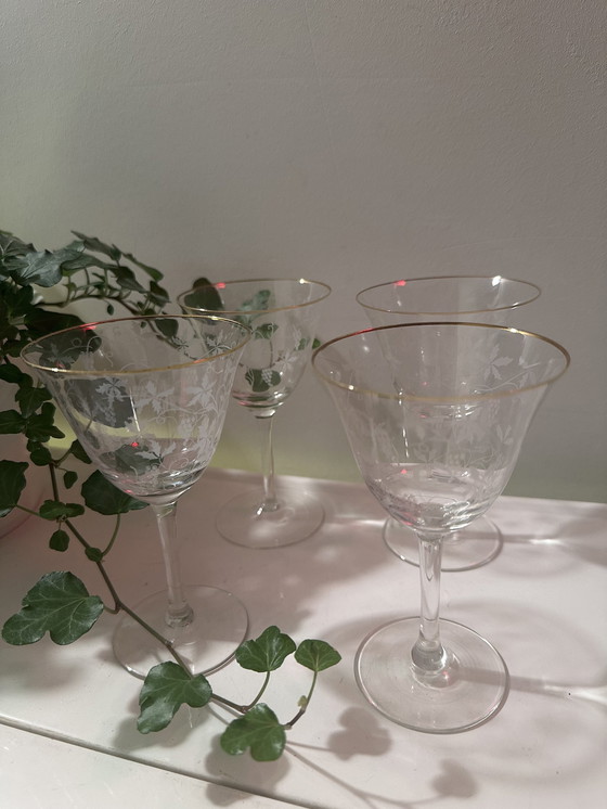 Image 1 of Verres à liqueur en cristal des années 60