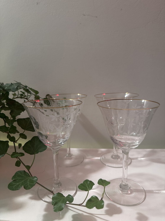 Image 1 of Verres à liqueur en cristal des années 60