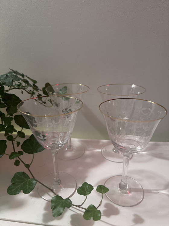 Image 1 of Verres à liqueur en cristal des années 60