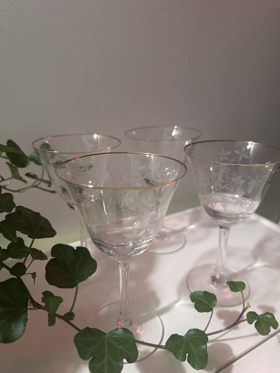 Image 1 of Verres à liqueur en cristal des années 60