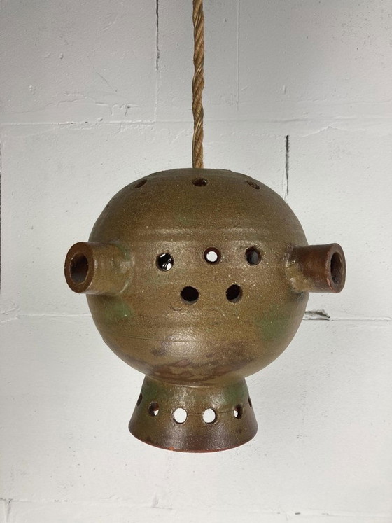 Pendentif de l'ère spatiale en céramique brutaliste – Mobach, Suspensions, Ceramic (photo 7 of 11)